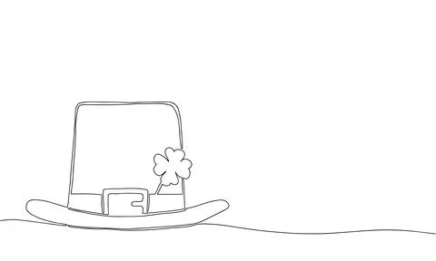 Leprechaun's hat Stock Illustration