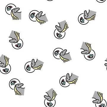 Leptospirosis horse vector seamless pattern Stock Illustration