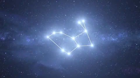 Lepus Constellation Star Map Animation Stock Footage 333275619