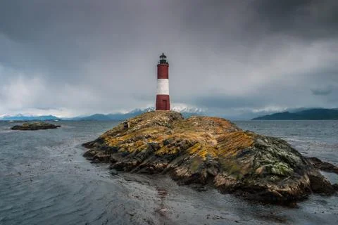Les Eclaireurs lighthouse, lighthouse at the end of the world Stock Photos