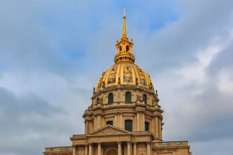 Les Invalides, complex of museums and monuments in Paris, France is the buria 写真素材
