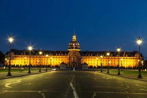 Les Invalides in  Paris 库存照片