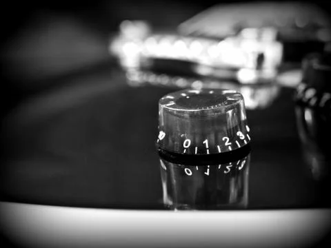 Les Paul Guitar close-up 库存照片