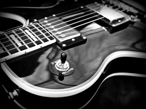 Les Paul Guitar close-up Stock Photos