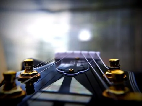 Les Paul Guitar close-up Stock Photos