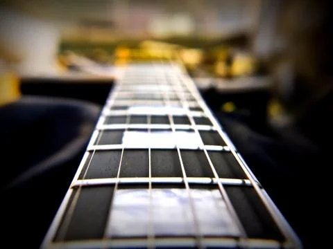 Les Paul Guitar close-up Stock Photos
