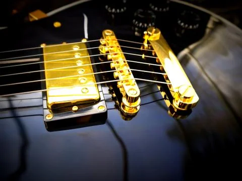 Les Paul Guitar close-up Stock Photos