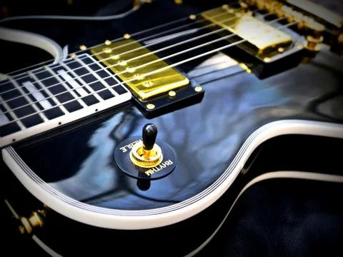 Les Paul Guitar close-up 库存照片