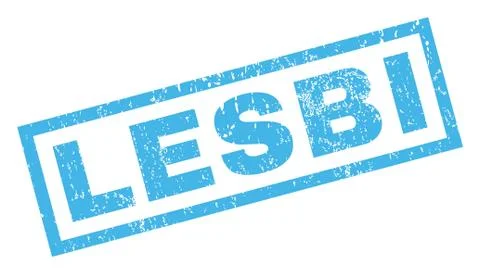 Lesbi Rubber Stamp 스톡 일러스트