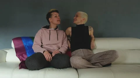 Lesbian couple Stock Footage 153700161