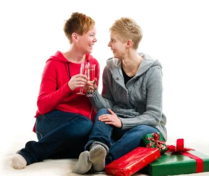 Lesbian couple 写真素材