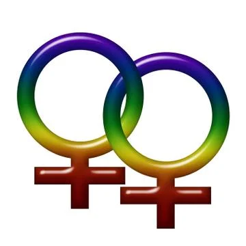 Lesbian love Stock Illustration