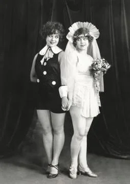 Lesbian wedding Stock Photos