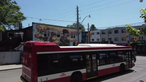 Leslieville mural 库存影片 199332273