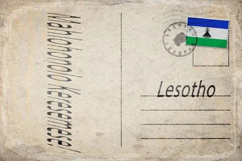 Lesotho Christmas Celebration Background Stock Illustration