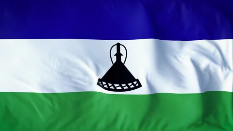 LESOTHO COUNTRY FLAG Stock Footage 282401386