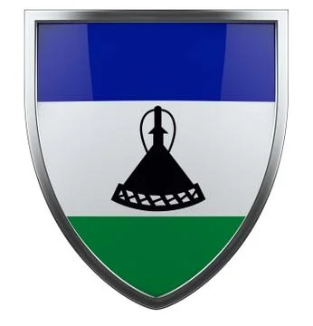 Lesotho flag Stock Illustration