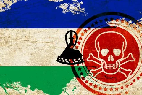 Lesotho flag Stock Illustration