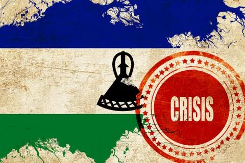 Lesotho flag Stock Illustration