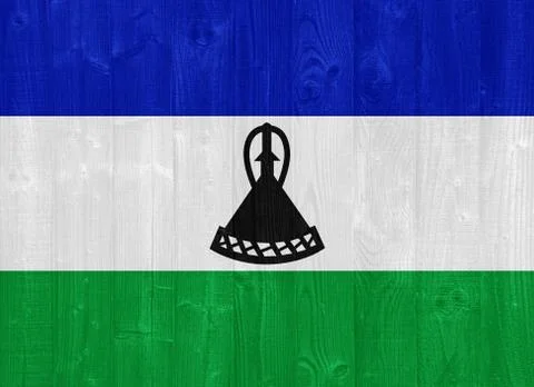 Lesotho flag Stock Photos