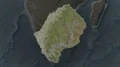 Lesotho - hub of the world. Satellite 4k or 4k+ Resolution