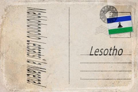 Lesotho Kings Birthday Background Stock Illustration