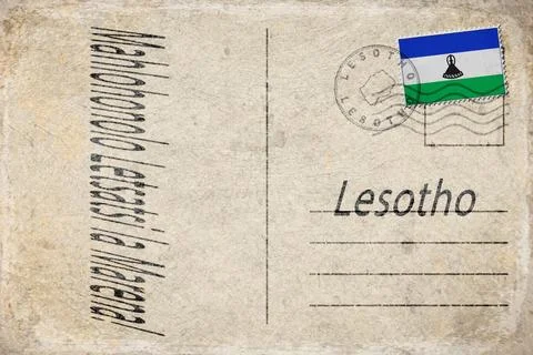 Lesotho Kings Birthday Background Stock Illustration