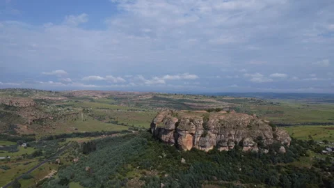 LESOTHO LANDSCAPE DRONE WIDE Stock Footage 241678763