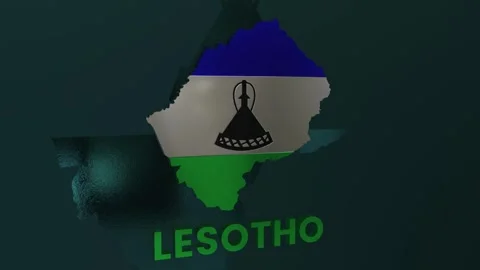 Lesotho Map Stock Footage 279751454