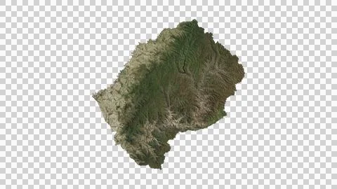 Lesotho Map Stock Illustration