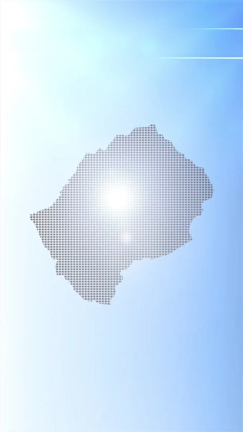 Lesotho Map Opener Stock Footage 276972814