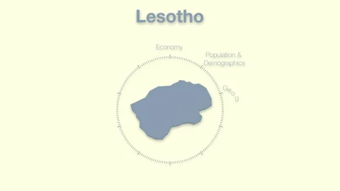 Lesotho MAP revealingmotion graphics data elements Stock Footage 339859111