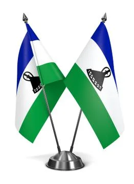 Lesotho - Miniature Flags Stock Illustration