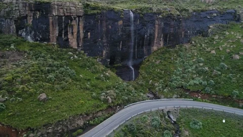 Lesotho Waterfall Stock Footage 139209057