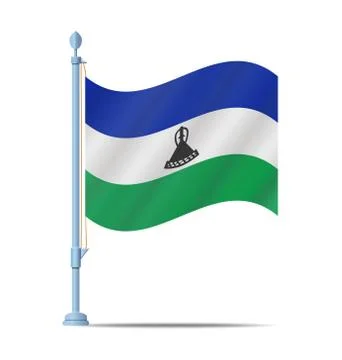 Lesoto flag Stock Illustration