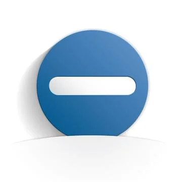 Less icon paper Stock Illustration