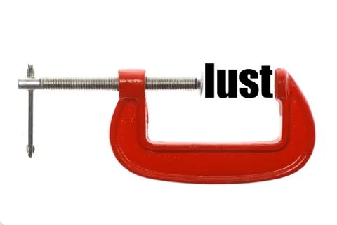 Less lust concept Stock Photos
