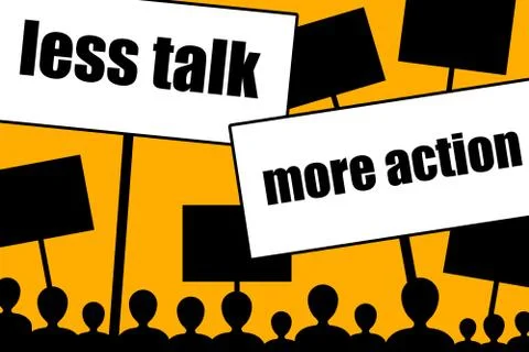 Less talk more action イラスト素材
