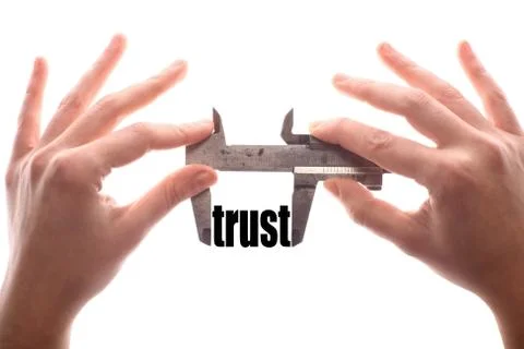 Less trust concept Stock Photos