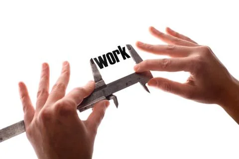 Less work Foto stock