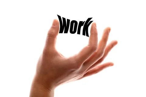 Less work Foto stock