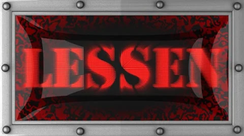 Lessen on led 库存影片 8760105