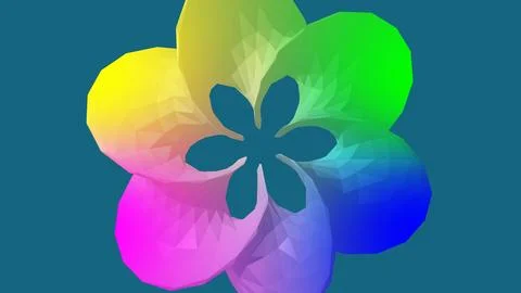 Lesser Periwinkle (Vinca minor) Stock Illustration
