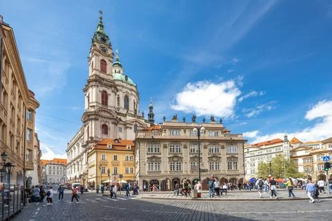 Lesser Town Square with th Stock Photos