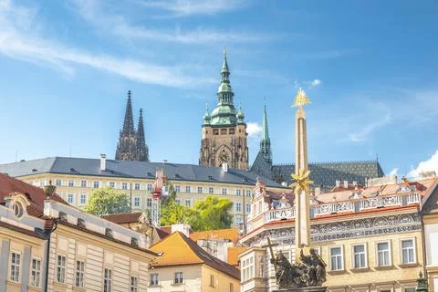 Lesser Town Square. Upper Stock Photos