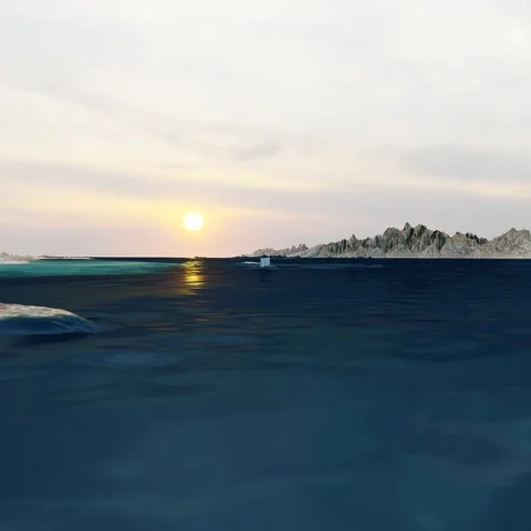Lesser Tunb Island, Iran 3D Terrain Topography Map Animation 4K Square Stock Footage 342481019