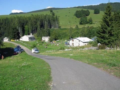 The Lessini mountains Foto stock