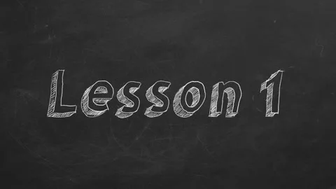 Lesson 1 Stock Footage 106028805
