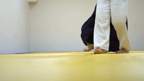 A lesson in Aikido Stock Footage 82330436