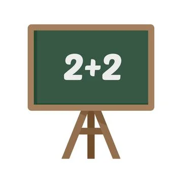 Lesson board icon flat isolated vector Stock Illustration